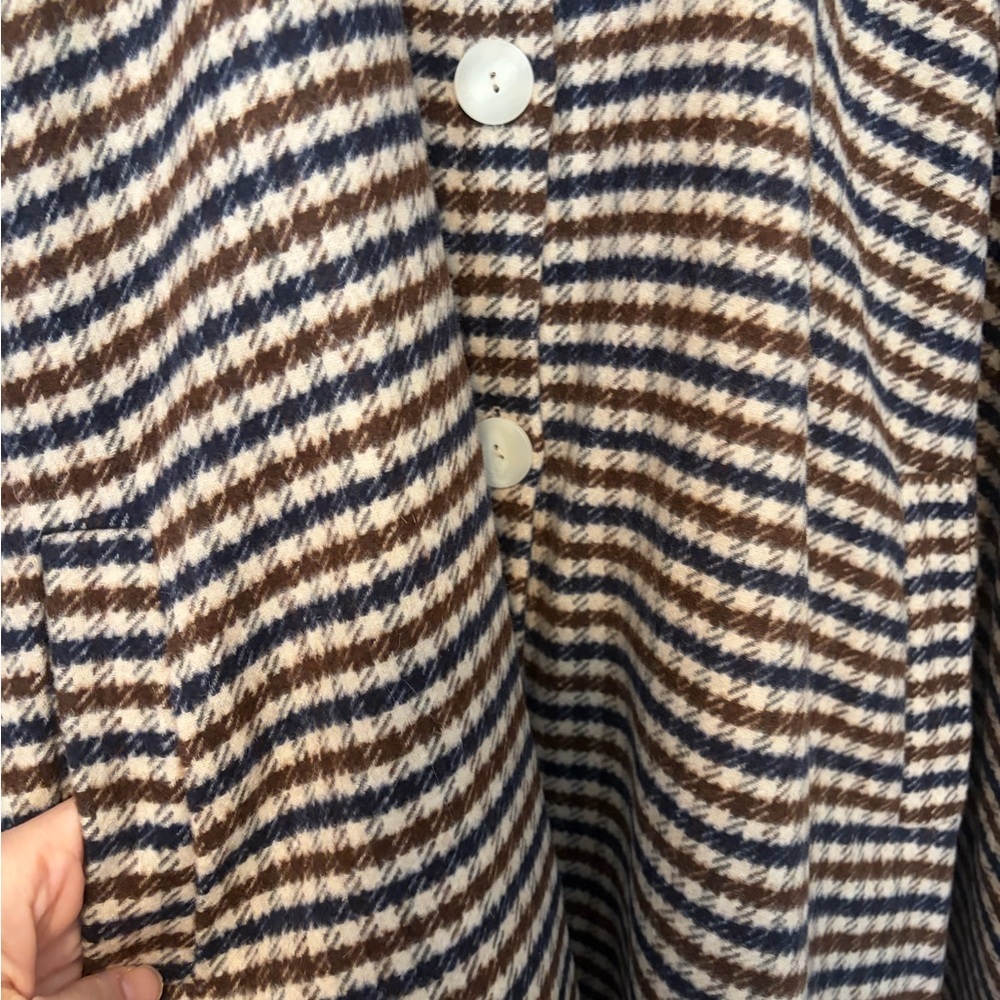 NWT Mus & BomBon Saja Cape Brown Check Plaid (Cuadros Marrón) | Made in Spain - Picture 14 of 15